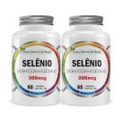 Kit 2 Selênio 300mcg 60 Cápsulas Flora Nativa