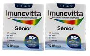 Kit 2 Sênior 50+ Imunevitta 23 Nutrientes 60 Caps Kit 2 Sênior 50+ Imunevitta 23 Nutrientes 60 Caps