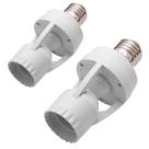 Kit 2 Sensor De Presença Movimento Infravermelho Dia e Noite Para Lâmpada Soquete E27 Fotocélula Kit 2 Sensor De Presença Movimento Infravermelho Dia e Noite Para Lâmpada Soquete E27 Fotocélula