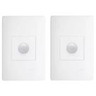 Kit 2 Sensor Presença Bivolt Automatico Habitat Branco 2107