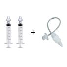 Kit 2 Seringas + 1 Sugador Nasal Lavagem E Limpeza Nasal Para Bebês