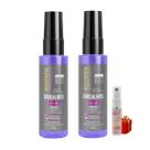 Kit 2 Serum Finalizador Cabelos grisalhos 55ml Bio Extratus + Presente Lourre 15ml