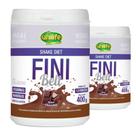 Kit 2 Shake Diet com Colágeno Fini Belt Unilife 400g Chocolate