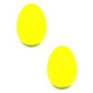 Kit 2 Shaker ovo plastico chocalho AMARELO egg