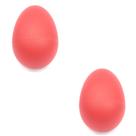 Kit 2 Shaker ovo plastico chocalho VERMELHO egg