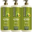 Kit 2 Shampoo 1 Condicionador Pós Quimica 1 L Bio Extratus
