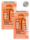 Kit 2 Shampoo 2 Condicionador Seda Regeneração Vitamina C