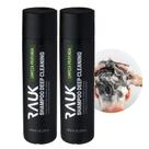 Kit 2 Shampoo Anticaspa Masculino Limpeza Profunda Cabelos Oleosos Rauk 240ml