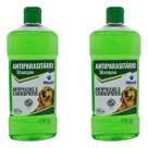 Kit 2 Shampoo Antiparasitário World Dugs Cães 500ml Anti Pulgas e Carrapatos