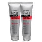 Kit 2 Shampoo Antiqueda Estimula o Crescimento Masculino 250ml Eudora Siàge Men