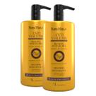 Kit 2 Shampoo AntiVolume Banana aveia e Mel NatuMaxx 1L