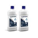 Kit 2 Shampoo Clorexidina Dermatite Cães e Gatos World 500ml
