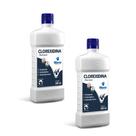 Kit 2 Shampoo de Clorexidina Caes e Gatos Word Veterinaria 500ml