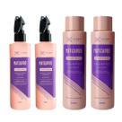 Kit 2 Shampoo Matizador 500ml + 2 Spray Leave In 230ml Voga Matizapró