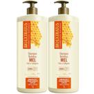 Kit 2 Shampoo Mel Nutritivo 1L Bio Extratus