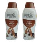 Kit 2 Shampoo Pet Clean PetClean Coco Cachorro Gato Kit 2 Shampoo Pet Clean PetClean Coco Cachorro Gato