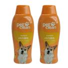 Kit 2 Shampoo Pet Clean PetClean Natural Cachorro Gato