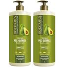 Kit 2 Shampoo Tratamento restaurador Pós Quimica 1 L Bio Extratus