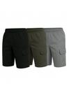 kit 2 short Bermuda Brim Masculina Reta com Elástico Conforto, Estilo e Resistência para o Dia Verão Ajuste Regular -