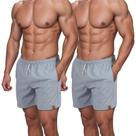 Kit 2 Short De Linho Masculino Básico Mauricinho Premium Lavado De Alta Qualidade Short Linho Praia