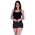 Kit 2 Short Doll Alça Fina Pijama Curto Feminino de Verão Camiseta e Short Poá fresquinho