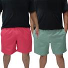 Kit 2 Short Estampado Masculino Com Elastano Plus Size Kit 2 Short Estampado Masculino Com Elastano Plus Size