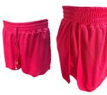 Kit 2 short feminino malha canelada