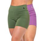 Kit 2 Short Fitness Cintura Alta Sem Transparência Blackout Academia Bermuda Básico Feminino Kit 2 Short Fitness Cintura Alta Sem Transparência Blackout Academia Bermuda Básico Feminino