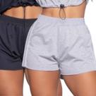 KIT 2 Short Gringa Moletinho WLS Modas Cós Alto Blogueira Moda Casual