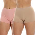 Kit 2 Short Íntimo Rosa Bege Fristyle Shortinho Segunda Pele Feminino Adulto