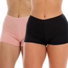 Kit 2 Short Íntimo Rosa Preto Fristyle Shortinho Segunda Pele Feminino Adulto