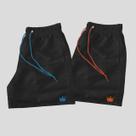 Kit 2 Short Praia Masculino Coroa Bermuda Verão Short Tactel Verão