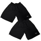 Kit 2 Short Tactel Elastano Plus Size Mauricinho Academia Confortável