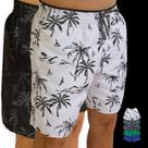 KIT 2 Shorts Bermuda COQUEIRO 1 Tactel Praia Masculina 1083