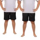 Kit 2 Shorts Bermuda Elastano Plus Size Masculina Academia Corrida Tamanho Grande Esportivo Kit 2 Shorts Bermuda Elastano Plus Size Masculina Academia Corrida Tamanho Grande Esportivo
