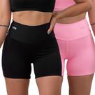 Kit 2 shorts feminino academia fitness com forro zero transparencia- urbativa fitness