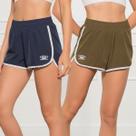 Kit 2 Shorts Feminino Soltinho Moda Fit Ioga Exercícios Respirável Confortável