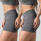 Kit 2 Shorts Legging Feminino Suplex Academia Cós Alto