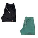 Kit 2 Shorts Mauricinho Plus Size Fio Tinto Linho 3 Bolsos
