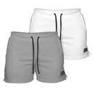 Kit 2 Shorts Moletom Feminino Com 2 Bolsos Fenda Lateral Básico Casual Treino Kit 2 Shorts Moletom Feminino Com 2 Bolsos Fenda Lateral Básico Casual Treino