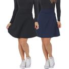 Kit 2 Shorts Saia Feminino Moda Evangelica Suplex