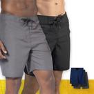 KIT 2 Shorts SURF LISO Mauricinho Bermuda Praia Academia Tactel Verão 1044