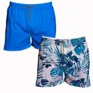 Kit 2 Shorts Tactel Masculino Básico Florido Verão Academia Kit 2 Shorts Tactel Masculino Básico Florido Verão Academia
