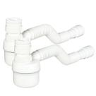 Kit 2 Sifão C/copo Universal Ajustável Flexível Branco Tigre