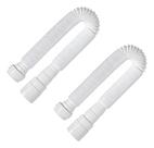 Kit 2 Sifão Sanfonado Branco Universal Super 1,08 Metros Astra