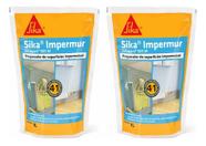 Kit 2 Sika Impermur Sikagard 905 W 1L Fundo Preparador Kit 2 Sika Impermur Sikagard 905 W 1L Fundo Preparador