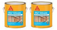 Kit 2 Sika Silicone Proteção Superfícies Hidrofugante 3,6 Litros