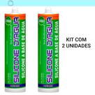 Kit 2 Silicone Marrom 450G Selante Acrílico Base De Água Marrom