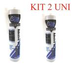 Kit 2 silicone ultra acetico preto 280gr