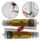 Kit 2 Silicones Acético Selante Uso Geral Cinza 240g Cibra